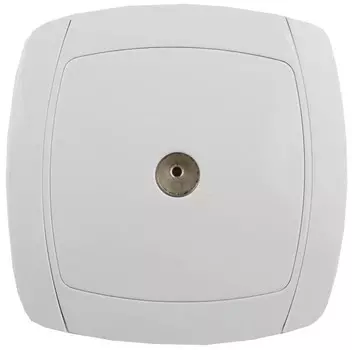 Розетка TV СВЕТОЗАР CITY LIGHT, белый, в сборе (SV-54215-W)