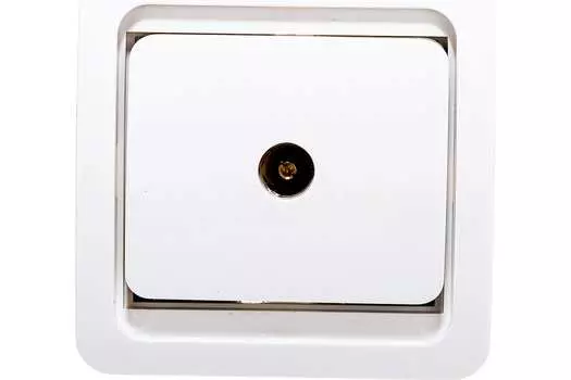 Розетка TV СВЕТОЗАР ГАММА, белый (SV-54115-W)