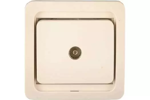 Розетка TV СВЕТОЗАР ГАММА, бежевый (SV-54115-B)