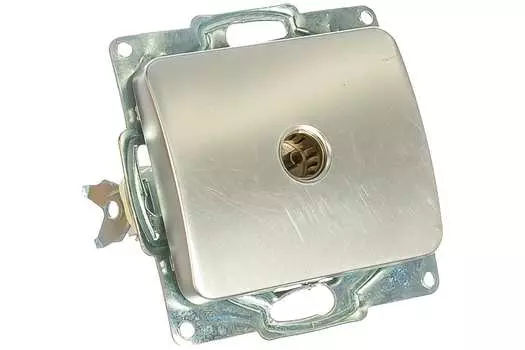 Розетка TV СВЕТОЗАР ГАММА, серый (SV-54115-SM)