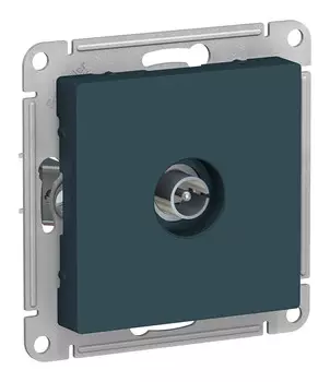 Розетка TV Systeme Electric AtlasDesign, изумруд, механизм без рамки (ATN000893)