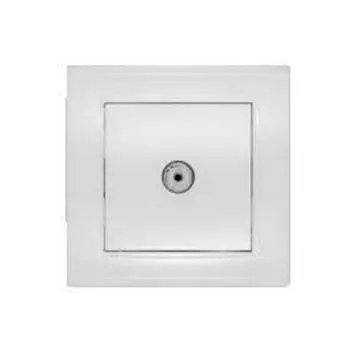 Розетка TV Universal Бриллиант, белый (7947571)