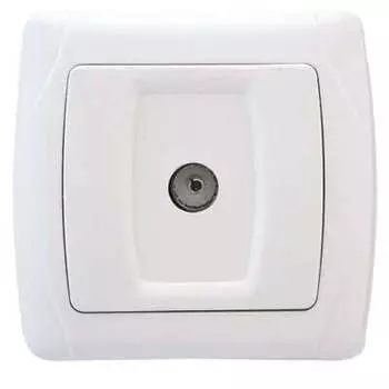 Розетка TV Universal Маргарита, белый (М0027)