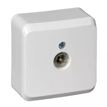 Розетка TV внешняя Schneider Electric этюд, кремовый (TVA-002K)