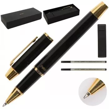 Ручка гелевая Deli, черный, колпачок, подарочная упаковка (1359779)