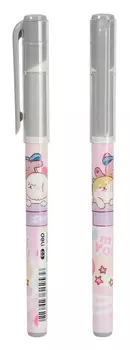 Ручка гелевая Deli, черный, пластик, колпачок (EG15-BK)