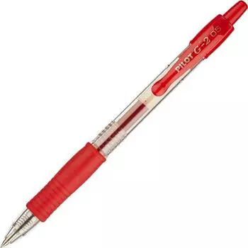 Ручка гелевая PILOT BL-G2-5-R, красный, пластик (BL-G2-5-R)