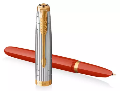 Ручка перьевая Parker 51 Premium, смола акриловая, колпачок, подарочная упаковка (CW2169071)