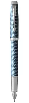 Ручка перьевая Parker IM Premium F318 Blue Grey CT (2143651)