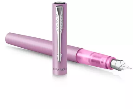 Ручка перьевая Parker Vector XL F21, синий, сталь нержавеющая, колпачок, подарочная упаковка (CW2159748)