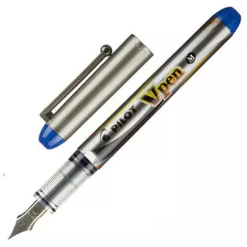 Ручка перьевая Pilot SVP-4M-L, синий, пластик, колпачок, картонная коробка (SVP-4M-L)