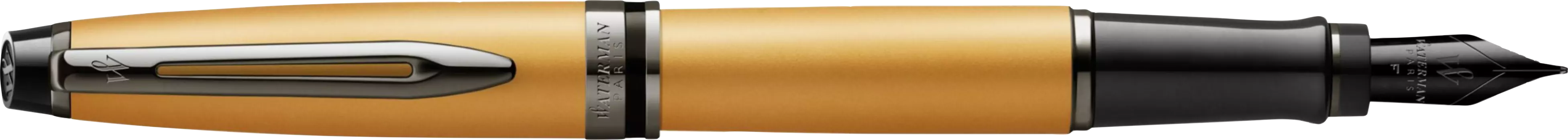 Ручка перьевая Waterman Expert DeLuxe, 1, лак, латунь, колпачок, подарочная упаковка (2119257)