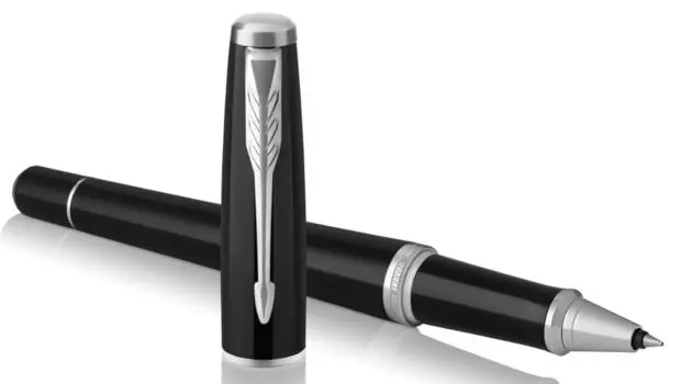 Ручка роллер Parker Urban Core T309, черный, латунь лакированная, колпачок, подарочная упаковка (1931587)