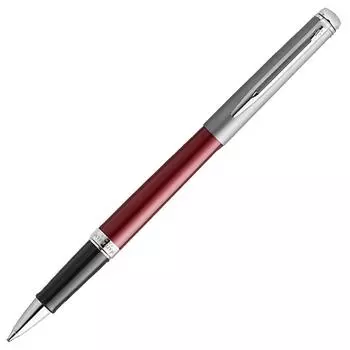 Ручка роллер Waterman Hemisphere, черный, сталь нержавеющая, колпачок, подарочная упаковка (2146625)