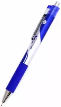 Ручка шариковая автомат DELI Upal, синий, пластик (EQ16-BL)