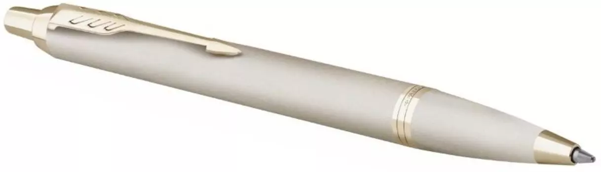 Ручка шариковая автомат Parker IM Monochrome K328, цвет чернил: синий, Латунь, подарочная упаковка (2172956)