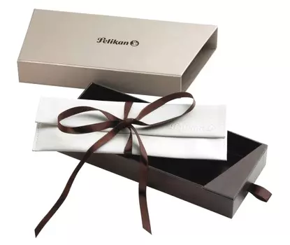 Ручка шариковая автомат Pelikan Elegance Pura K40, черный, Алюминий, подарочная упаковка (PL952069)