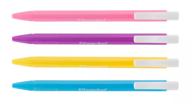 Ручка шариковая автомат Silwerhof JUICIE, синий (026181-02)