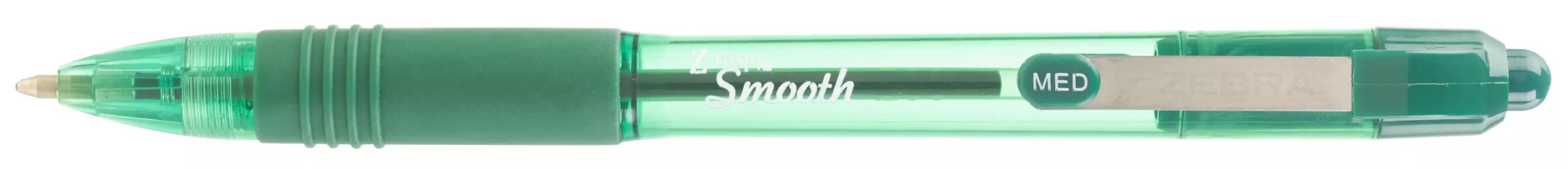 Ручка шариковая автомат Zebra Z-grip Smooth, зеленый, пластик (22564)
