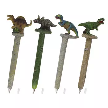 Ручка шариковая Brauberg ДИНОЗАВРЫ, синий, пластик, колпачок (142769)