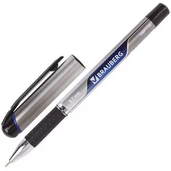 Ручка шариковая Brauberg Signature, синий, пластик, колпачок (142688)