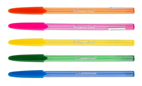 Ручка шариковая Silwerhof JELLY, синий, колпачок (026193-02)