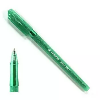 Ручка шариковая Stabilo Galaxy, зеленый, пластик, колпачок (818/36-xf)