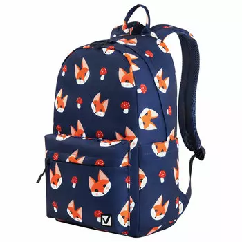 Рюкзак Brauberg DREAM Foxes, 1 отделение, синий (270770)