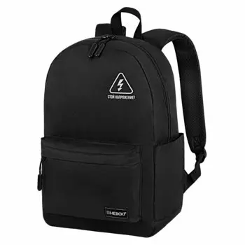 Рюкзак HEIKKI ENERGETIC Danger, вентилируемая, 1 отделение, черный (272534)