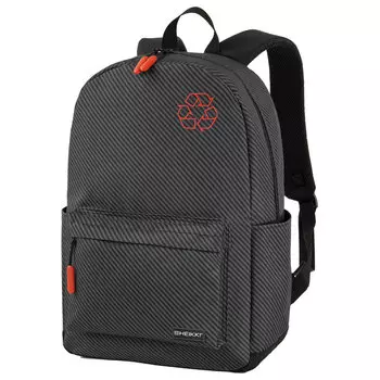 Рюкзак HEIKKI ENERGETIC Recycle, вентилируемая, 1 отделение, черный (272532)