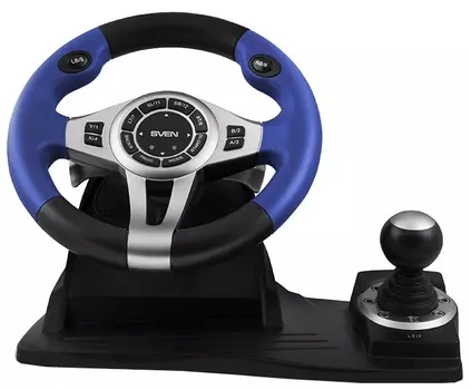 Руль Sven GC-W600, проводной, черный/синий (SV-015435)