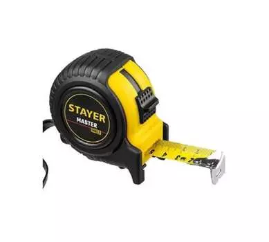 Рулетка 7.5 м x 2.5 см, прорезиненный корпус, STAYER MASTER (34025-07_z01)