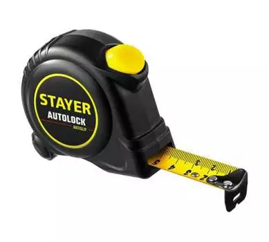 Рулетка 7.5 м x 2.5 см, STAYER Autolock (2-34126-07-25_z02)