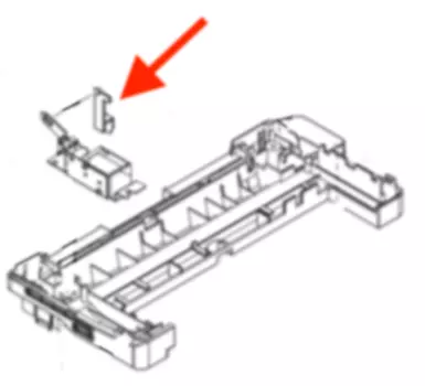 Рычаг заслонки HP оригинал LJ M604/M605/M606 (RL1-2232-000CN)