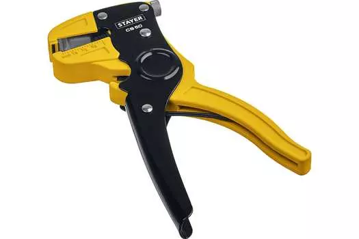 Съемник изоляции (стриппер) от 0.2 мм до 6 мм, резка провода, регулировка усилия, автоматический, STAYER Professional CS-50 (22636_z01)