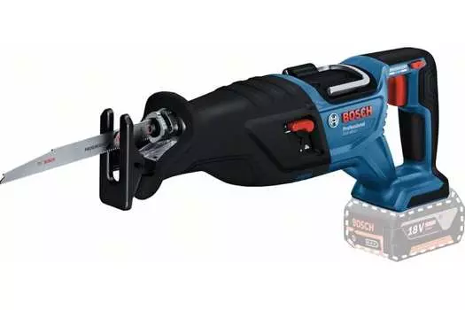 Сабельная пила BOSCH Professional GSA 18V-LI, аккумуляторная, Li-Ion, 18 В, бесключевая замена оснастки, поставляется без аккумуляторов и зарядного устройства (06016C0020)