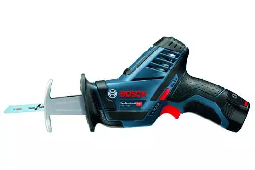 Сабельная пила BOSCH Professional Heave Duty GSA 12V-14, аккумуляторная, подсветка, Li-Ion, 12 В, 2 А·ч, бесключевая замена оснастки (0615990M3Z)