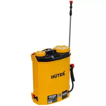 Садовый опрыскиватель Huter SP-12/8AC, длина шланга 1.2 м, ранцевый, аккумуляторный, помповый, бак 12 л, желтый/черный (70/13/39)