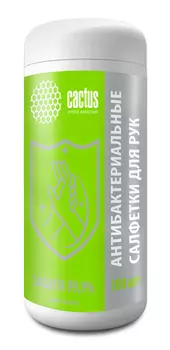 Салфетки антисептические Cactus 100 шт. спиртовые (CS-ASHCL100)