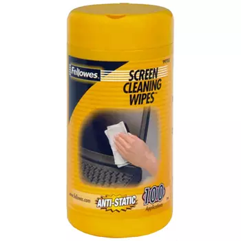 Салфетки влажные 100шт. для экранов LA-11440 Fellowes/Lamirel