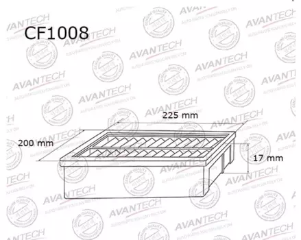 Салонный фильтр Avantech для Hyundai (CF1008)