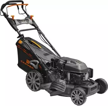 Самоходная газонокосилка Carver LMG-3653DMSE-VS, бензиновая, 4.9 л.с., ширина скашивания 53см, высота скашивания 25мм-75мм, 98 дБ, объем травосборника 65 л, 43.7кг (01.024.00011)