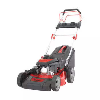 Самоходная газонокосилка Fubag FPL 46 SM, бензиновая, 3.4 л.с., ширина скашивания 46см, высота скашивания 32мм-90мм, объем травосборника 55л., 32кг