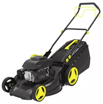 Самоходная газонокосилка Huter GLM-6.0S, бензиновая, 6 л.с., ширина скашивания 53см, высота скашивания 25мм-75мм, объем травосборника 65 л