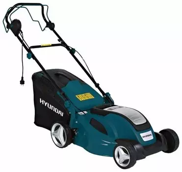 Самоходная газонокосилка Hyundai LE 4600S Drive, электрическая, 1800Вт, ширина скашивания 46см, высота скашивания 30мм-75мм, объем травосборника 60л., 26.1кг