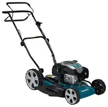 Самоходная газонокосилка Makita PLM5121N2, бензиновая, 3.5 л.с., ширина скашивания 51см, высота скашивания 25мм-70мм, объем травосборника, 31кг