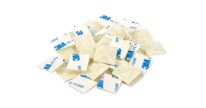 Самоклеящаяся площадка Nikomax NMC-TMA28-WT-100-K, 28 мм x 28 мм, 100 шт., белый (NMC-TMA28-WT-100-K)