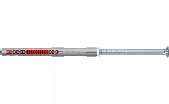 Саморез Дюбель рамный 8 мм x 12 см (Torx (T, Tx)30), оцинкованное покрытие, серый, 50 шт., Fischer DuoXpand (562151)