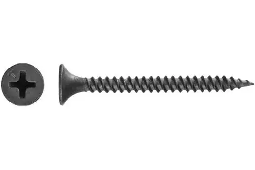 Саморез гипсокартон-металл 3.5 мм x 3 см (PH2), фосфатированное покрытие, черный, 6500 шт., KRAFTOOL (3001-30)