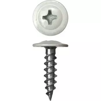 Саморез ПШМ металл 4.2 мм x 2.5 см (PH2), RAL-9003 белый, 400 шт., картонная коробка, ЗУБР Мастер (300191-42-025-9003)